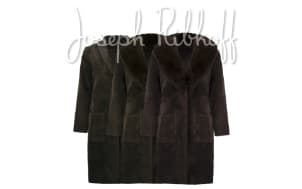 Cappotto moka con collo a scialle